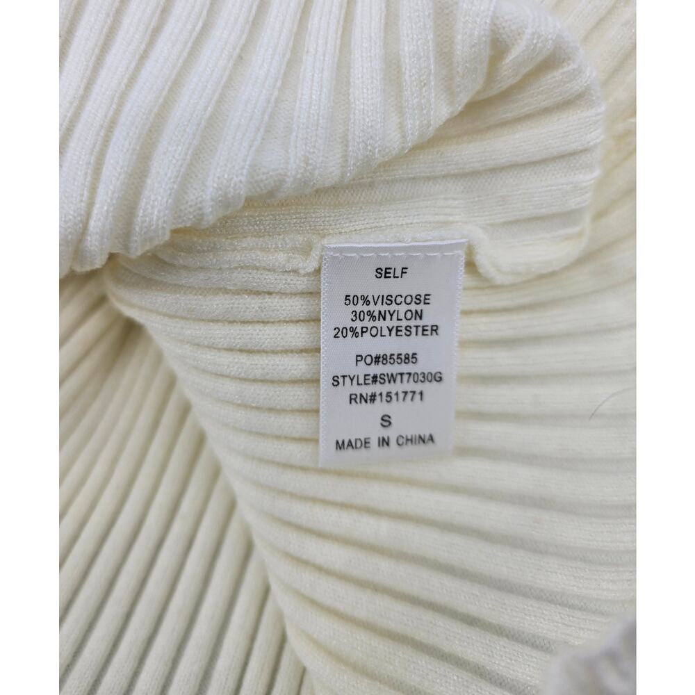Gilli Minimalist Twee Ribbed Knit Ruffle Sleeve‎ Tank - Picture 5 of 5